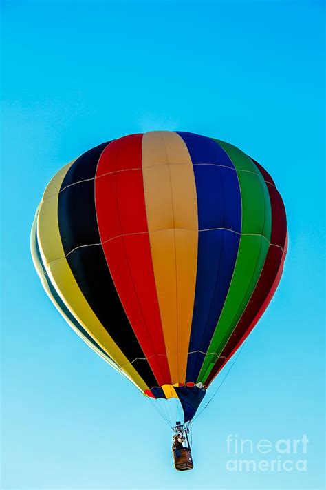 Multi Striped Hot Air Balloon Photograph By Robert Bales