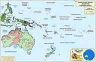 World Map Pacific Islands | Cities And Towns Map