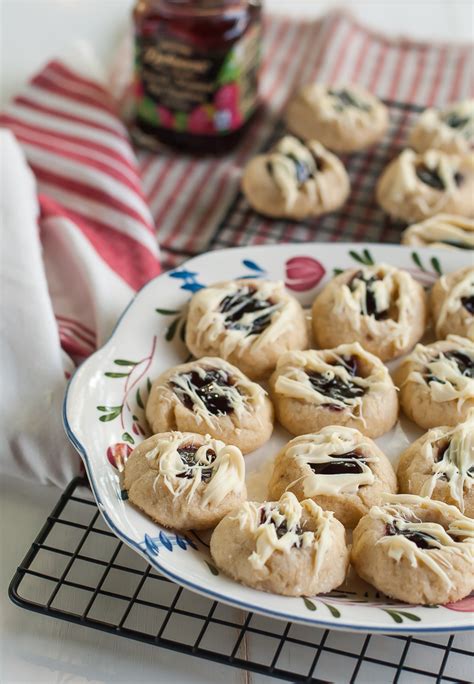 Raspberry And White Chocolate Thumbprint Cookie Recipe