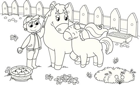 10 Mejor Para Preescolar Animales Granja Dibujos Para Colorear De