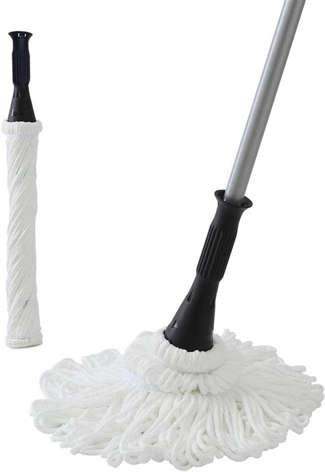 Eyliden Microfiber Twist Mop Silver 575 Inches Dust Mops Washing Mop