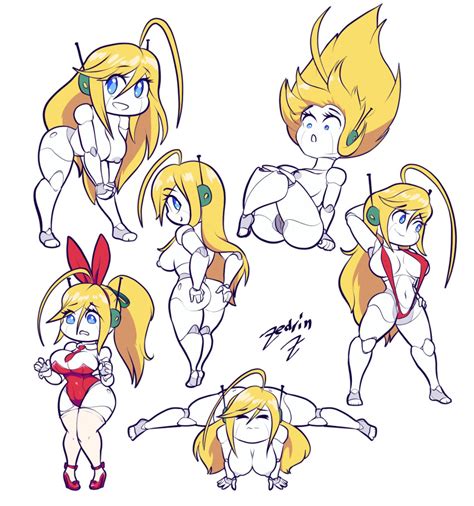 rule 34 ahoge areola ass big butt blonde hair blue eyes breasts cave story curly brace female