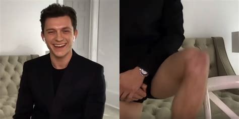 Tom Holland Goes Pantsless Shows His Bare ‘prepubescent Legs On Tv