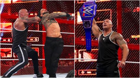 The Rock Returns And Attacks Roman Reigns At Hell In A Cell 2020 Rock