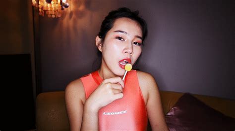 Monte Cristo Xv Asian Babe Licking Lollipop In Swimsuit