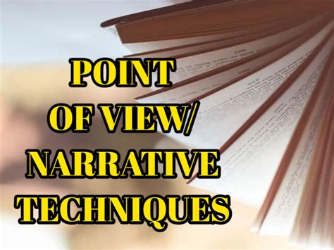 Point Of View Narrative Techniques Literature In English