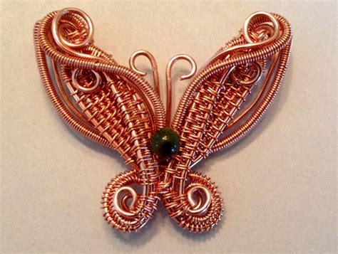 Wire Wrapped Tutorial Butterfly Pendant Etsy