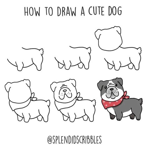 How To Draw A Dog Easy Step By Step The Smart Wander