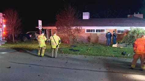 Woman Injured After Vehicle Slams Into Tree And House Catches Fire Wpxi