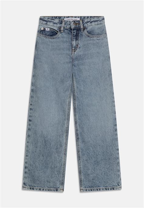Calvin Klein Jeans Wide Leg Salt Pepper Light Relaxed Fit Jeans