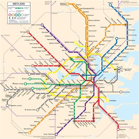 2050 Future Mtba System Map Boston Tourist Map Boston Tourist