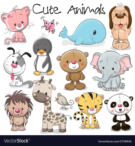 Top 115 Cute Animals Vector