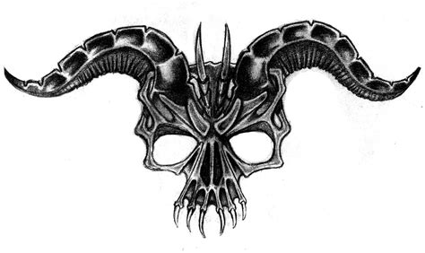 Demon Skull By Malcolmblaisdell On Deviantart