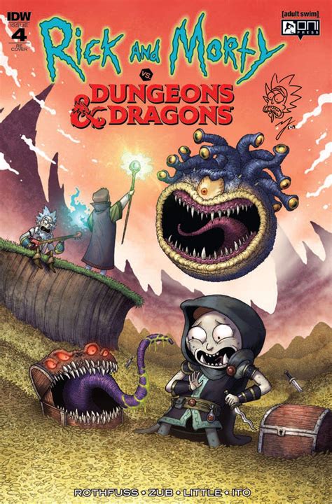 Rick And Morty Vs Dungeons And Dragons 4 Mike Vasquez Exclusive Ltd 500