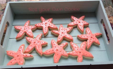 Stenciled Starfish Cookie Connection Starfish Cookies Cookie