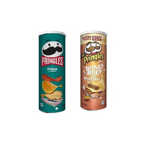 Test Pack Pringles Roast Beef And Mustard And Pizza 6x160g Italian