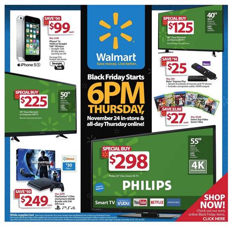 Walmarts Black Friday 2016 Ad Iphone 7 250 Gc Ipad Mini 2 32gb