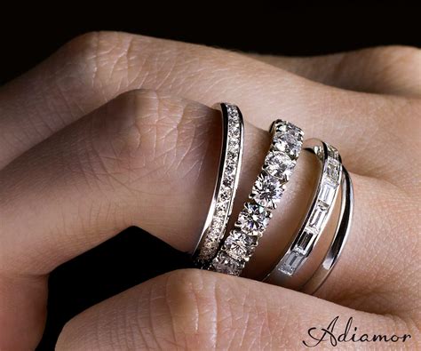 Why Do People Buy Eternity Bands Adiamor Stacked Wedding Rings Blue Diamond Engagement