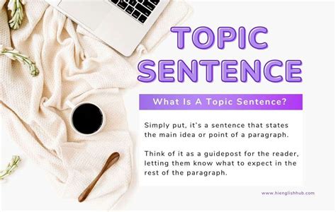 Topic Sentence 101 Definition Purpose And Examples For Effective Writing Hi English Hub