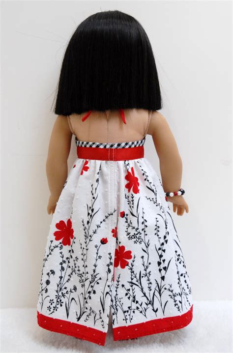 18 doll dress 18 inch doll clothing halter sundress