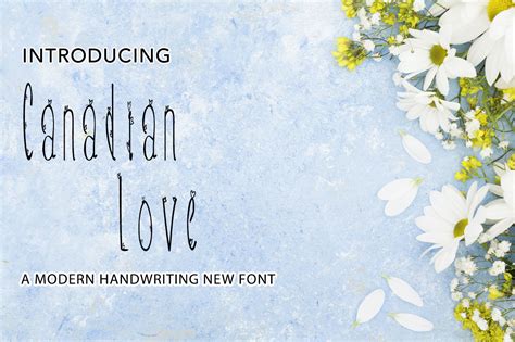 Canadian Love Font By Morningmondayy · Creative Fabrica