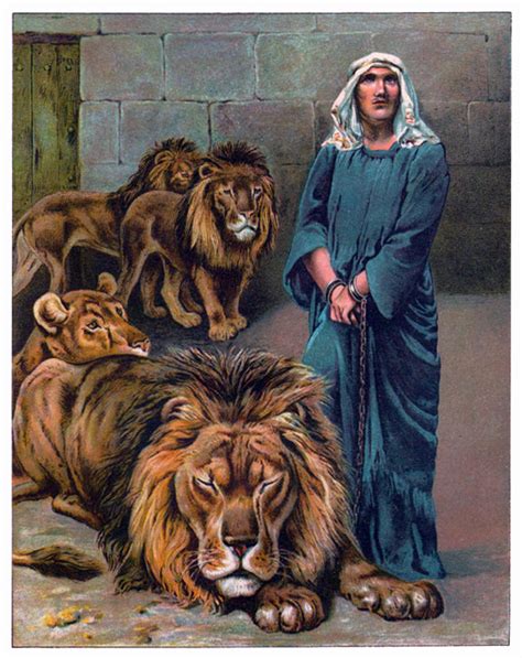 Daniel In The Lions Den Fantasy Coloring Pages