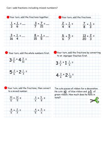 Adding Fractions Smart Notebook Teaching Resources