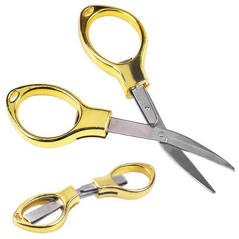 Mini Folding Stainless Steel Scissors Keychain Fishing Travel Scissor