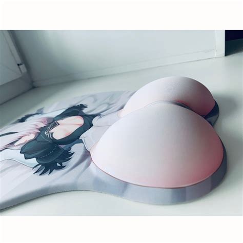 Non Slip 3d Cute Mouse Pad Anime Sexy Girl Nier 2b 3d Hip Soft Mouse Pads With Wrist Rest Gaming
