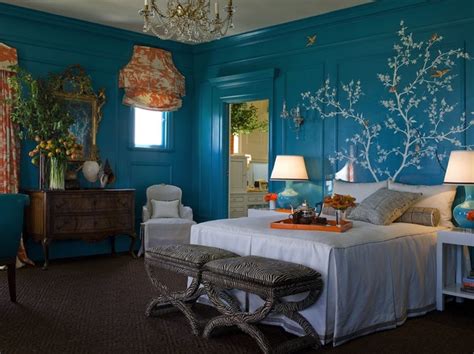 Dark walls create calm and comfort and the white and gold accents pop against the. 25 Stunning Blue Bedroom Ideas