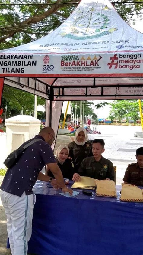 Permudah Urusan Tilang Kejaksaan Siak Bikin Gerai Pelayanan Di