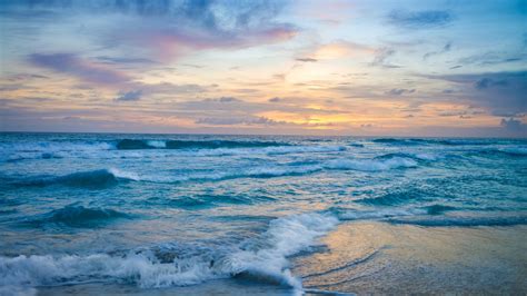 2560x1600 Ocean Waves at Sunset 2560x1600 Resolution HD 4k Wallpapers ...