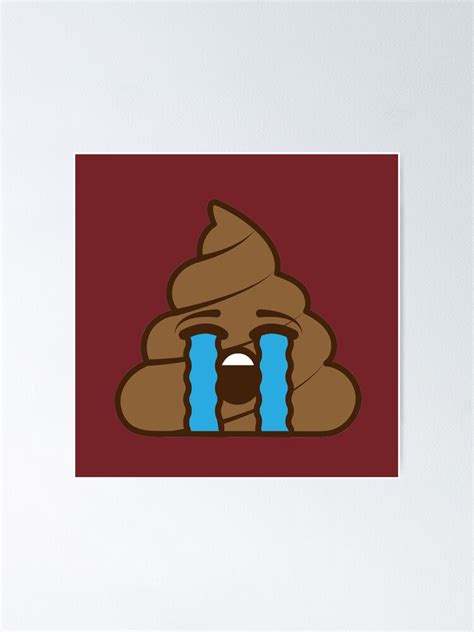 Poop Emoji Sob Poster For Sale By Jvshop Redbubble