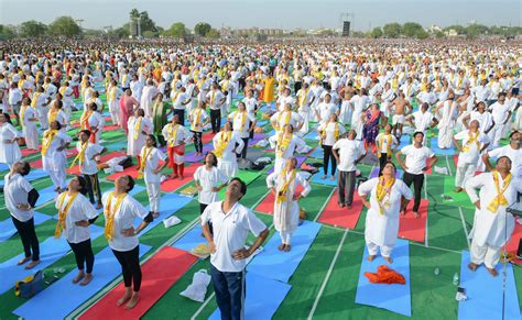 International Yoga Day World Record For Largest Yoga Session Created