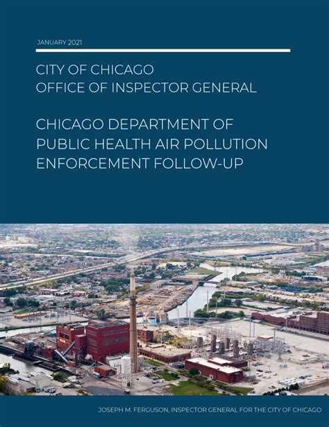 Chicago Department Of Public Health Air Pollution Enforcement Follow Up