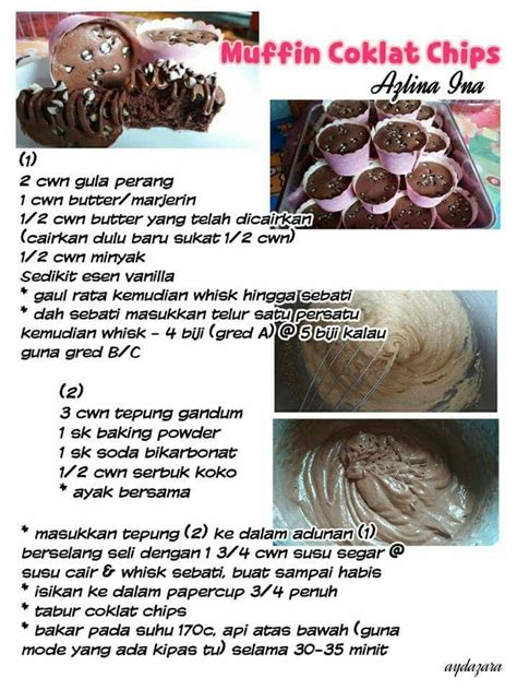 Resepi brownies asian cake asian desserts recipe cards cupcake cakes cake recipes yummy food lava apples. Muffin coklat cip | Resepi cupcake, Pancake cupcakes ...