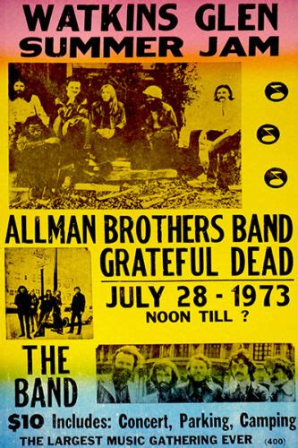 Allman Brothers Grateful Dead The Band 1973 Watkins Glen