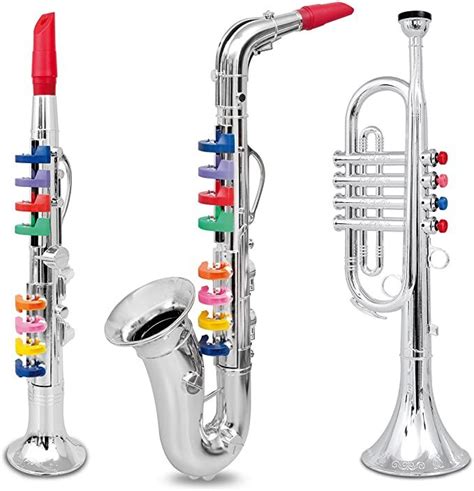 Set Of 3 Music 1 Clarinet 2 Saxophone 3 Trumpet Combo