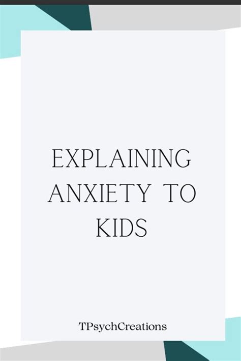Explaining Anxiety To Kids Etsy