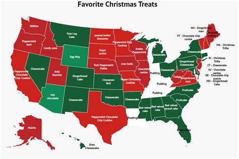 This Map Shows Every States Favorite Holiday Treat Travel Leisure