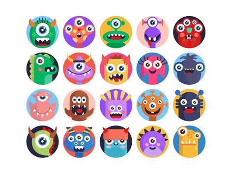 Monster Avatars Icons By Dighital On Dribbble