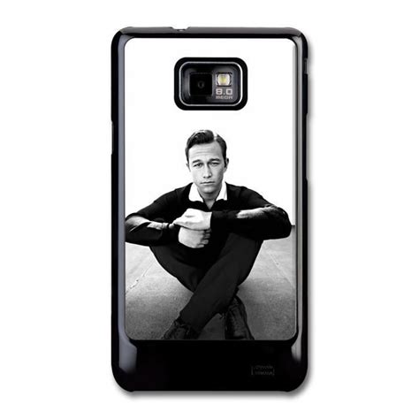 Joseph Gordon Levitt Black And White Sitting Coque Pour Samsung Galaxy S2