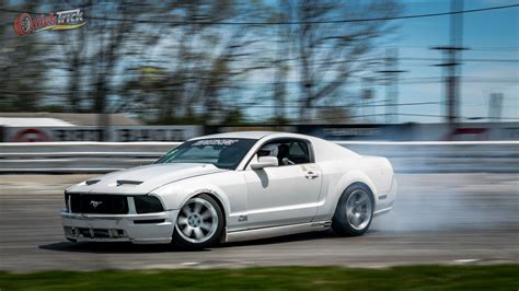 Chase Rogers In His S197 Mustang Sliding Around Sportsdrome Speedway At