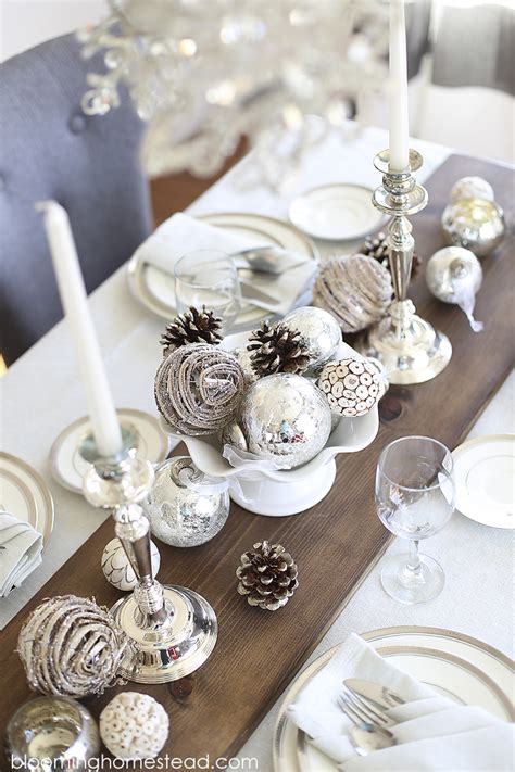 Christmas Tablescape Blooming Homestead