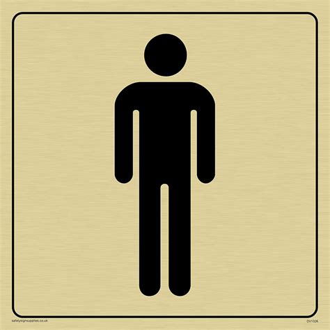 Viking Signs Dv1026 S15 G Male Toilet Symbol Toilet Door Sign