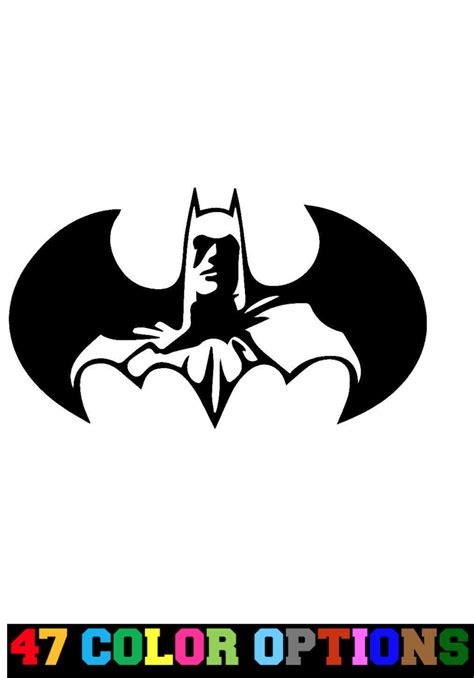 Decal Vinyl Truck Car Sticker Dc Comics Batman In Logo Ebay