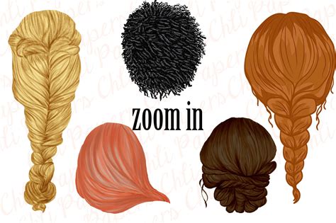 Custom Hairstyles Cliparthair Clipartwomans Hair Clipart By