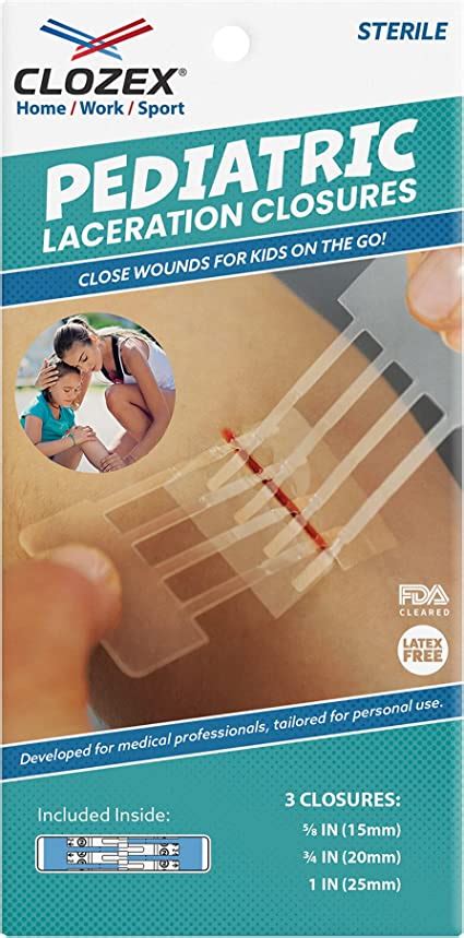 Clozex Pediatric Laceration Closures Repair Wounds Without Stitches
