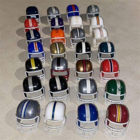 Vintage Nfl Mini Helmets Set 28 Teams Including Oilers Free Shipping
