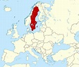 Detallado mapa de ubicación de Suecia en Europa | Suecia | Europa ...